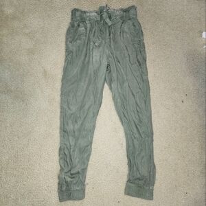 High Rise Green Joggers